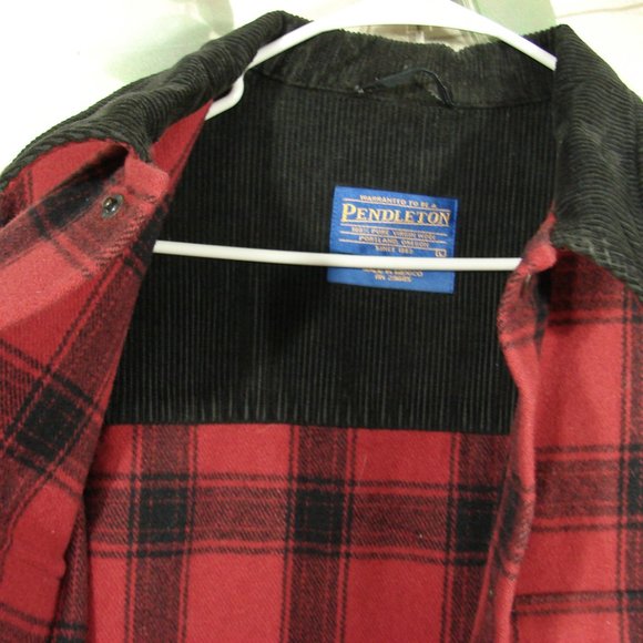 Mens Pendleton Wool Street Cruiser Coat 100 year celebration red plaid Large Jkt - Picture 9 of 16